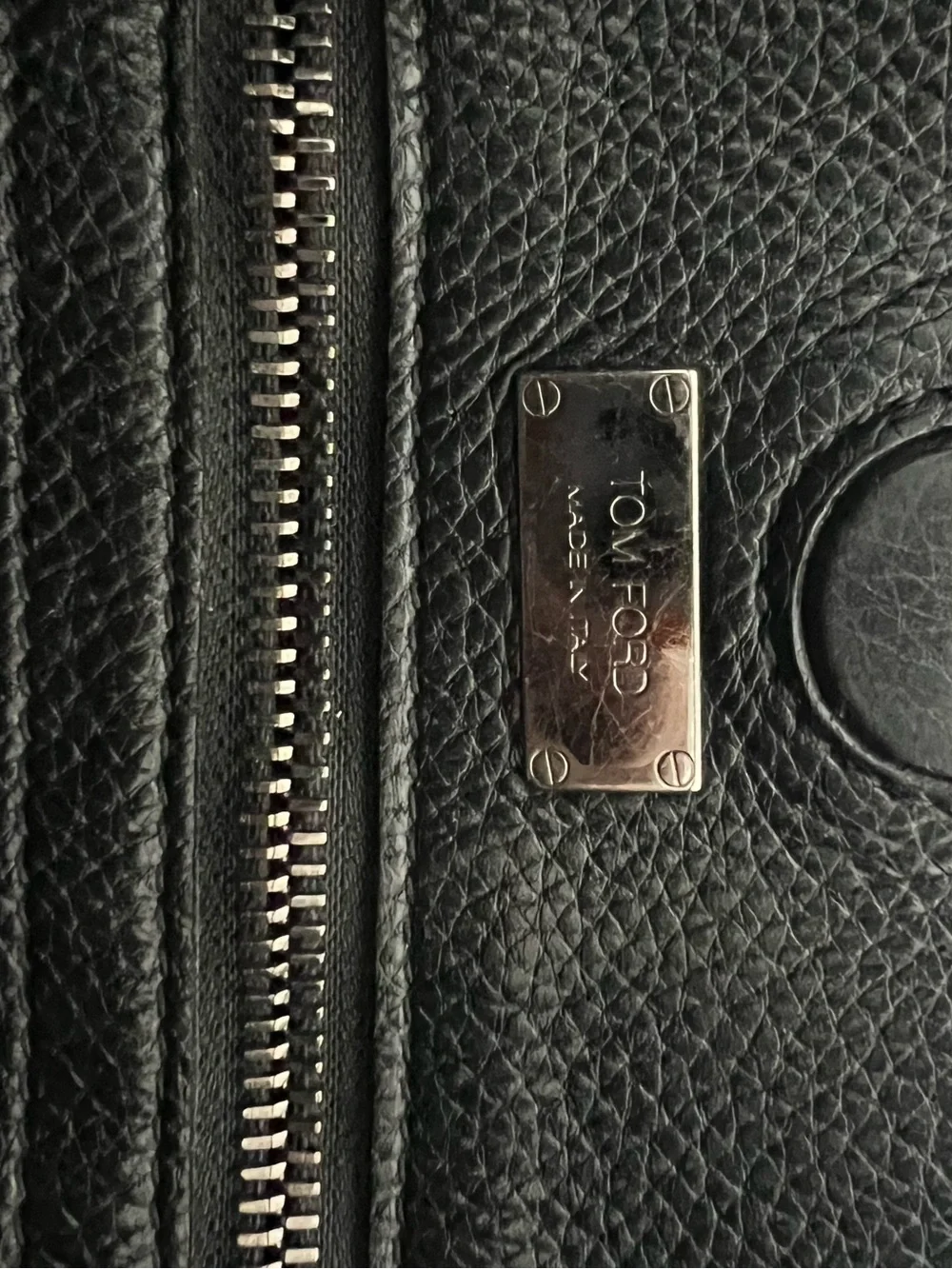 TOM FORD Alix Sleek Black Pebbled Leather Hobo Bag - Women's Shoulder Tote